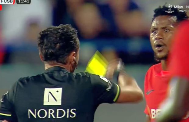 Gafă ca la juniori » Pentru ce a primit „galben” fotbalistul de 600.000 de euro al lui FCSB