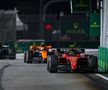 Carlos Sainz înaintea lui Lando Norris și a lui Lewis Hamilton înainte de finiș la Singapore // Foto: Imago