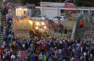 A intrat buldozerul! » Începe demolarea stadionului istoric din România: sute de oameni au venit să-și ia rămas bun de la arenă