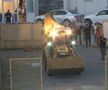 Primul buldozer a intrat duminică seara pe „bătrânul” stadion „Nicolae Dobrin” din Pitești,