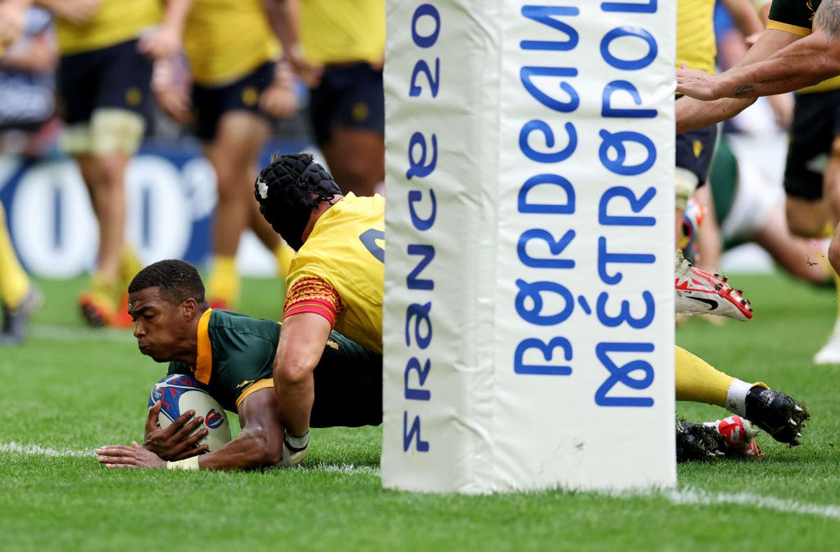 Cele mai spectaculoase imagini din meciul de rugby Africa de Sud - România