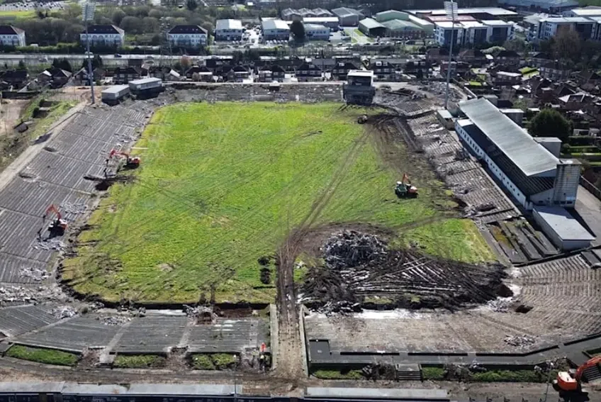 Imagine horror de ansamblu cu „Casement Park” din Belfast, surprinsă în februarie 2024 / Foto: GettyImages