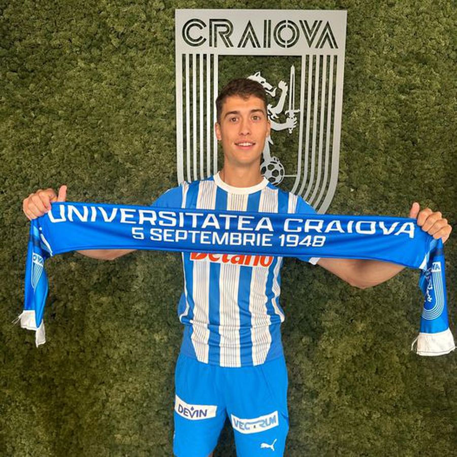 Transfer oficializat azi de Universitatea Craiova! » Al 9-lea fotbalist care ajunge sub comanda lui Gâlcă