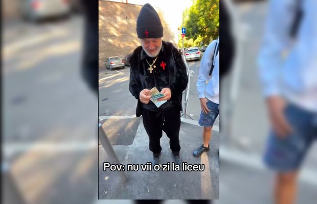 Gigi Becali, filmat pe TikTok în timp ce „ardea” sute de lei în curtea unui liceu din București: „Ce face Becali cu banii când noi avem nevoie de un fundaș!”