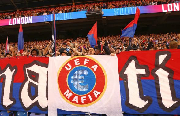 UEFA a reacționat: pedeapsă pentru clubul din Premier League după bannerul controversat