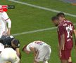 Momentul de panică din CFR Cluj - Sepsi, taxat în direct pe transmisiune: „Jucătorii ăștia n-au și ei părinți acasă?!”