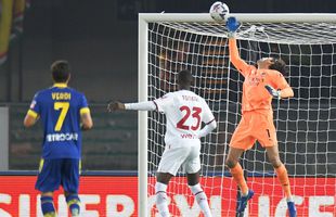 Nota primită de Ciprian Tătărușanu, după Verona - AC Milan 1-2 » Talisman pentru „diavoli” în Serie A