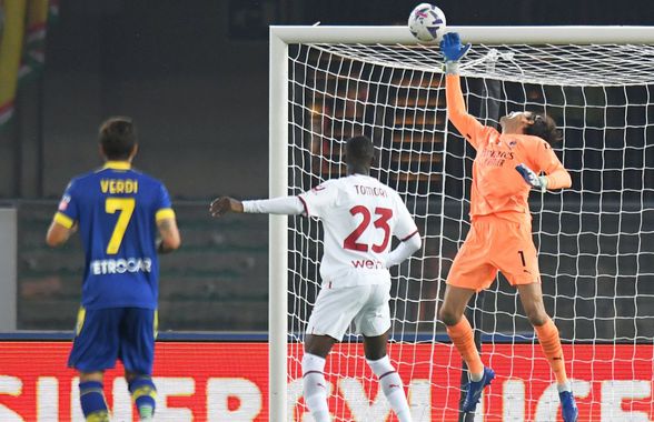 Nota primită de Ciprian Tătărușanu, după Verona - AC Milan 1-2 » Talisman pentru „diavoli” în Serie A