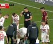Momentul de panică din CFR Cluj - Sepsi, taxat în direct pe transmisiune: „Jucătorii ăștia n-au și ei părinți acasă?!”