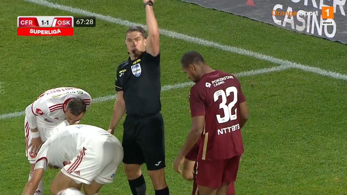 Momentul de panică din CFR Cluj - Sepsi, taxat în direct pe transmisiune: „Jucătorii ăștia n-au și ei părinți acasă?!”