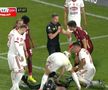 Momentul de panică din CFR Cluj - Sepsi, taxat în direct pe transmisiune: „Jucătorii ăștia n-au și ei părinți acasă?!”