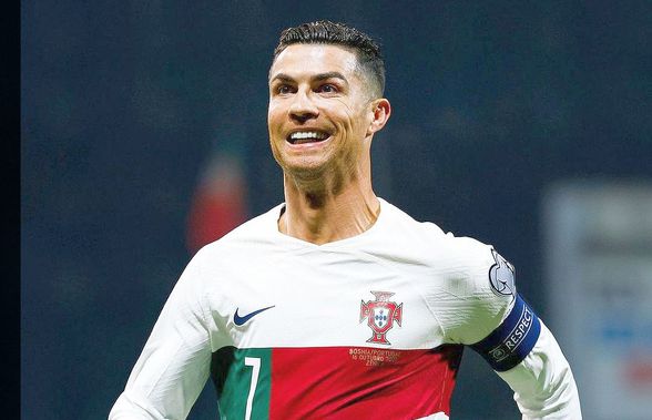 Borna impresionantă stabilită de Cristiano Ronaldo, după „dubla” din meciul Bosnia - Portugalia