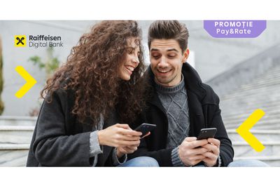 Raiffeisen Digital Bank oferă clienților noi  până la 200 de lei cashback