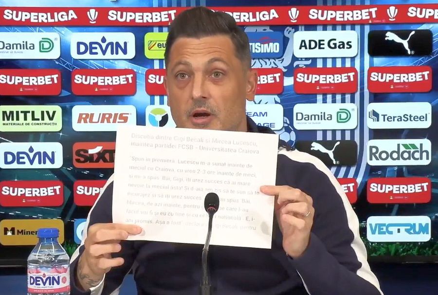 Scandări reprobabile la adresa lui Mircea Lucescu în timpul meciului Universitatea Craiova - Unirea Slobozia