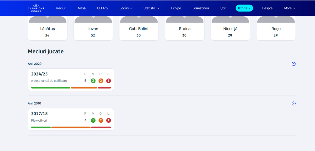 Ce s-a întâmplat pe site-ul UEFA. Războiul Steaua - FCSB