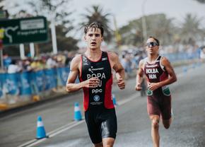 Performanță istorică! Carol Popa a terminat pe locul 8 la Campionatele Mondiale de juniori, cel mai bun rezultat din istoria triatlonului românesc