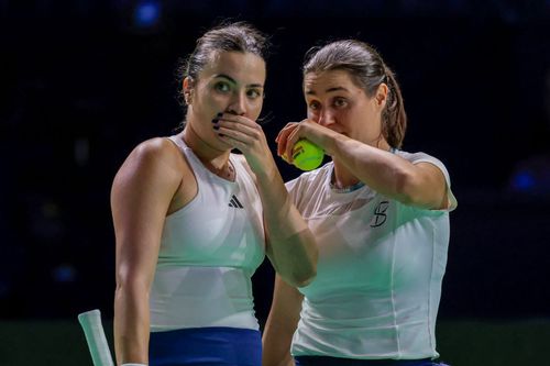 Gabriela Ruse și Monica Niculescu la BJK Finals 2024 Foto: Imago Images