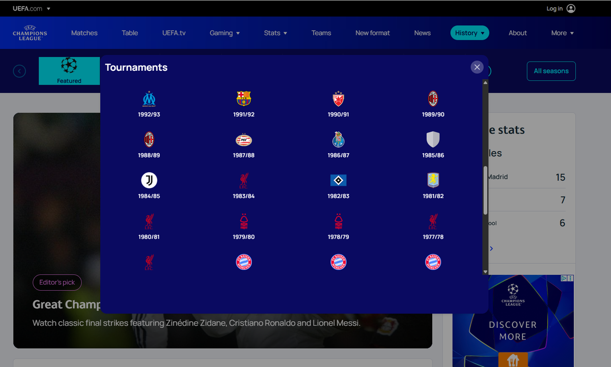 Schimbări majore pe site-ul UEFA: ce scrie la ediția Cupei Campionilor din 1986 » Talpan: „Să mă avanseze de urgență la gradul de general” + Becali: „E «hackereală»”