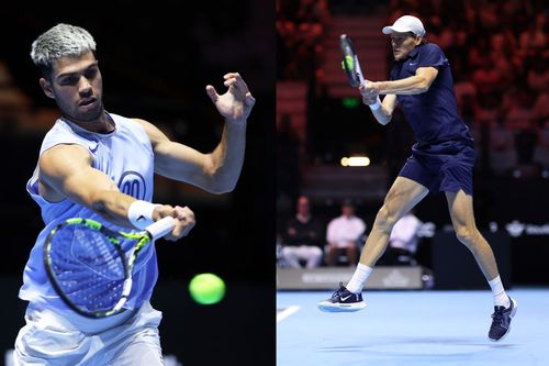 Carlos Alcaraz - Jannik Sinner, finala Six Kings Slam/Foto: Getty Images