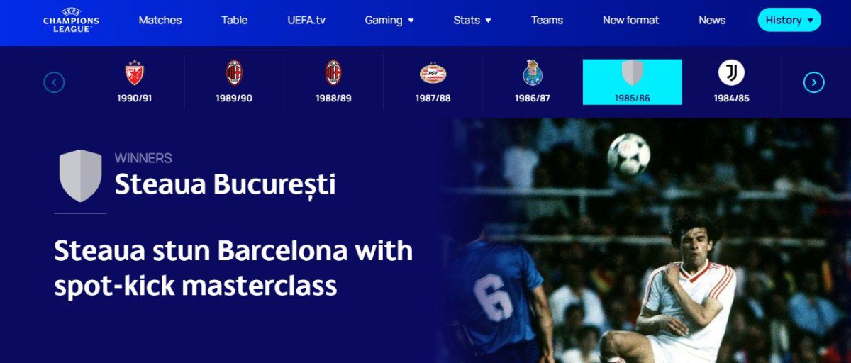 Ce s-a întâmplat pe site-ul UEFA. Războiul Steaua - FCSB