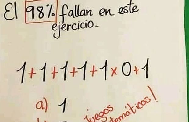 Problema simplă de matematică care a devenit virală în Spania: „98% nu dau răspunsul corect”