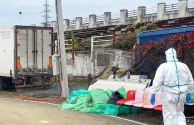 Imagini tulburătoare la Timișoara: stadion transformat în morgă pentru pacienții decedați de COVID