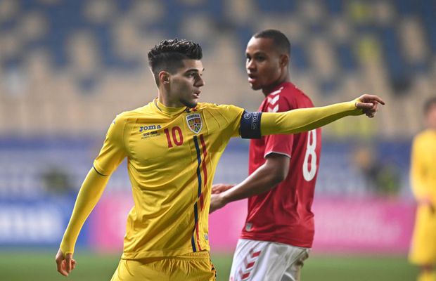 ROMÂNIA U21 - DANEMARCA U21 1-1. Căpitanul Ianis Hagi dă asigurări după calificarea la EURO: „Cu siguranță nu vom dezamăgi, am făcut țara mândră!”