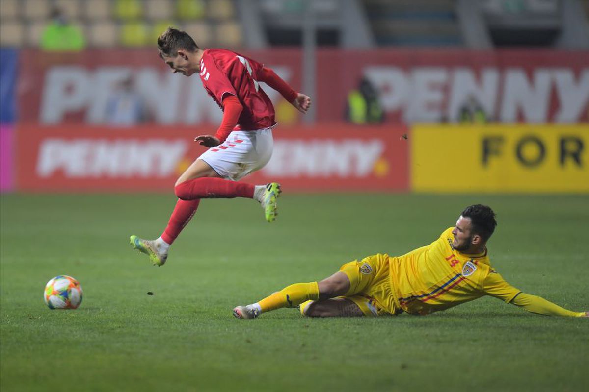 ROMÂNIA U21 - DANEMARCA U21. Danezii au deschis scorul după un penalty văzut doar de „centralul” georgian!