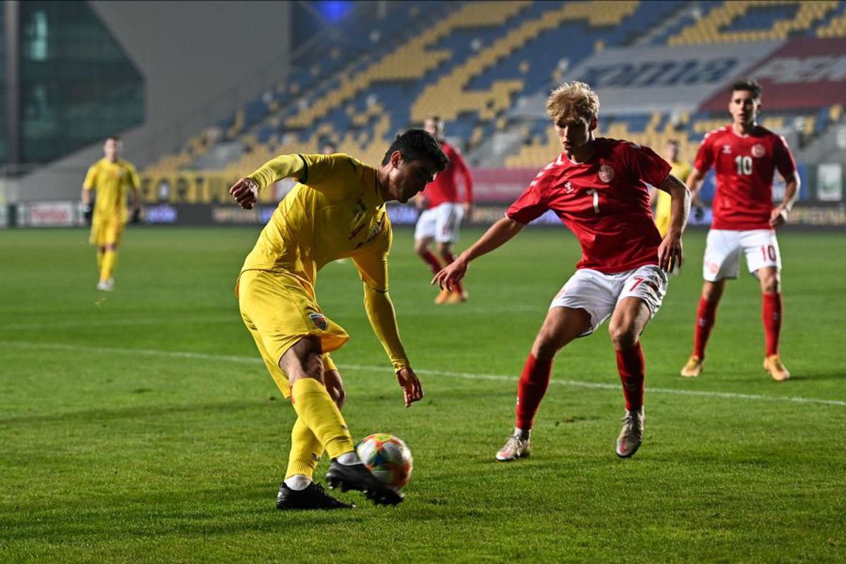 ROMÂNIA U21 - DANEMARCA U21. Danezii au deschis scorul după un penalty văzut doar de „centralul” georgian!