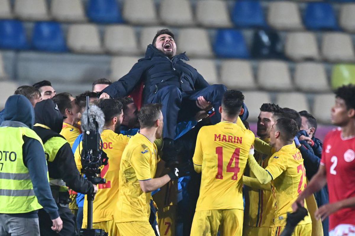 ROMÂNIA U21 - DANEMARCA U21 1-1. VIDEO + FOTO Euforie pe „Ilie Oană”! Conferința lui Mutu și Stoichiță, întreruptă de „tricolori”