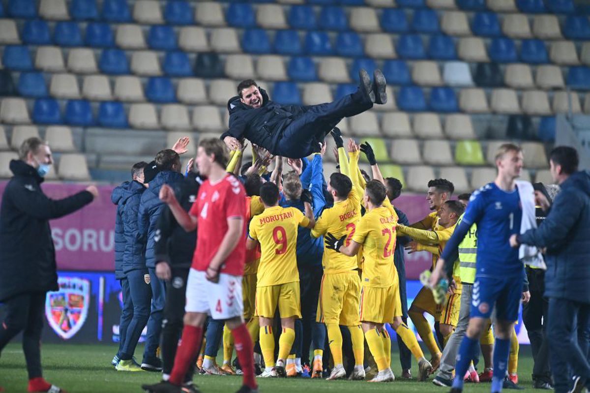 ROMÂNIA U21 - DANEMARCA U21 1-1. VIDEO + FOTO Euforie pe „Ilie Oană”! Conferința lui Mutu și Stoichiță, întreruptă de „tricolori”