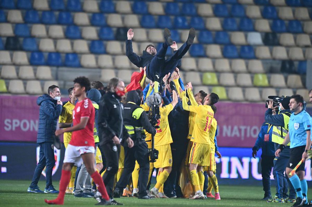 ROMÂNIA U21 - DANEMARCA U21 1-1. VIDEO + FOTO Euforie pe „Ilie Oană”! Conferința lui Mutu și Stoichiță, întreruptă de „tricolori”