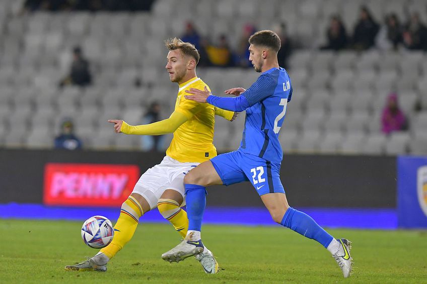 România a fost învinsă de Slovenia, scor 1-2, într-un meci amical disputat pe Cluj Arena.