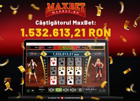 S-a scris ISTORIE! JACKPOT de 1,5 milioane RON la MaxBet.ro!