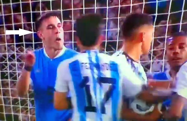 Gest scandalos făcut de un jucător al lui PSG în partida Argentina - Uruguay 0-2 de pe Bombonera