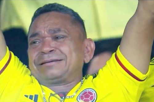 Tatăl lui Luis Diaz (26 de ani) s-a bucurat din plin la reușitele fiului său din meciul Columbia - Brazilia, scor 2-1. foto: Instagram Fabrizio Romano
