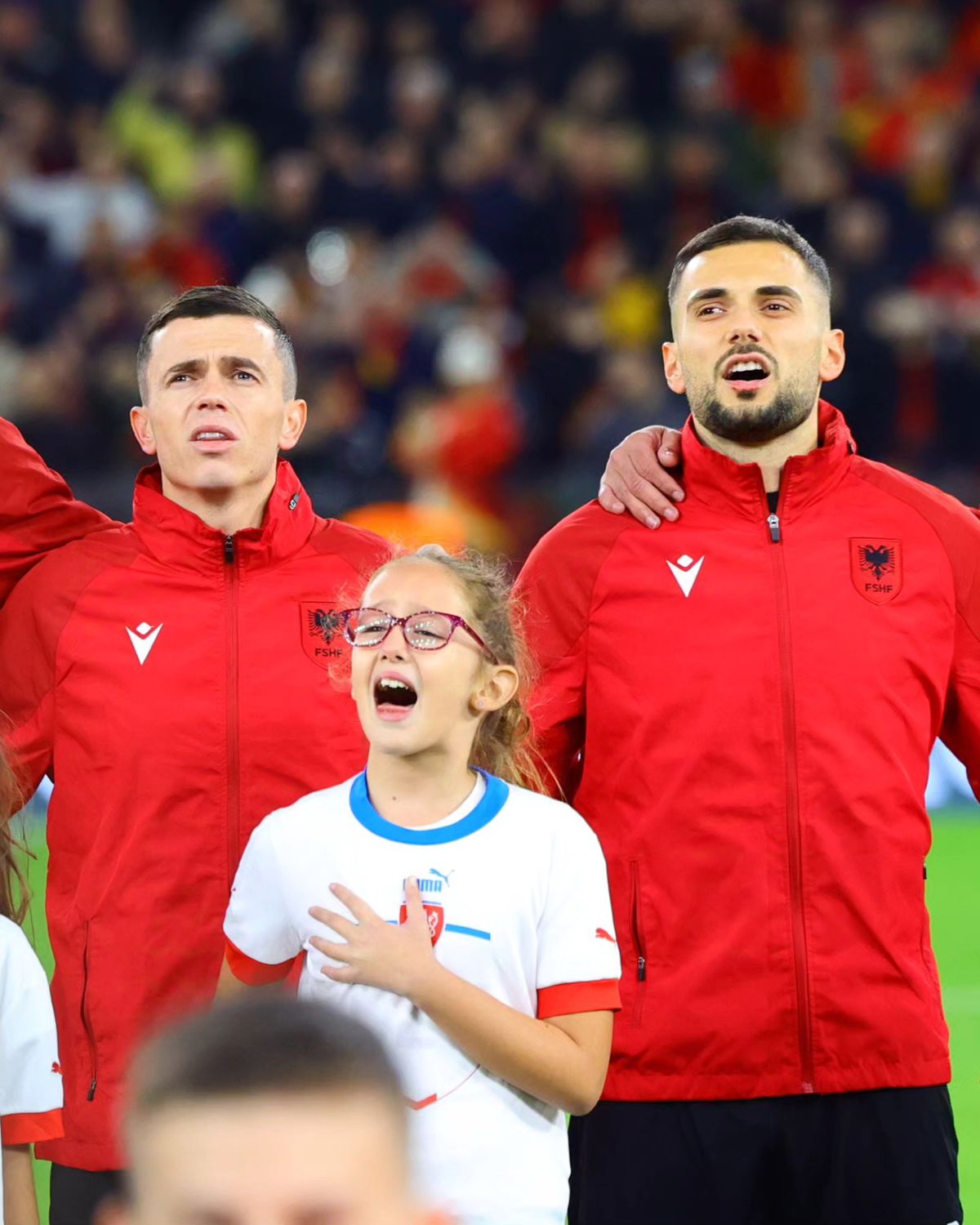 Vulturul albanez, semnul făcut de kosovari pe Arena Națională, a fost afișat într-o scenografie de proporții în Liga Națiunilor