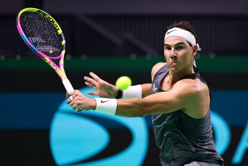 Rafael Nadal la antrenament înainte de ultima competiție a carierei Foto: Guliver/GettyImages