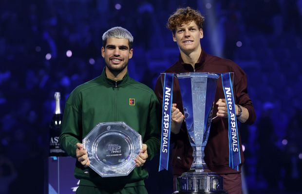 „Glumești!” » Statistica incredibilă a rivalității dintre Carlos Alcaraz și Jannik Sinner, după finala Turneului Campionilor