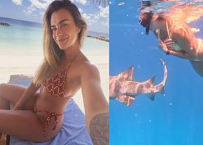 Aryna Sabalenka face SENZAȚIE în vacanța de vis din Maldive: a înotat cu rechinii
