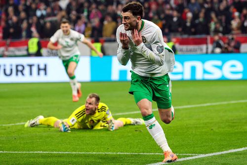 Troy Parrott și momentul dezlănțuirii: golul care i-a calificat pe irlandezi la barajul CM 2026 // Foto: Imago