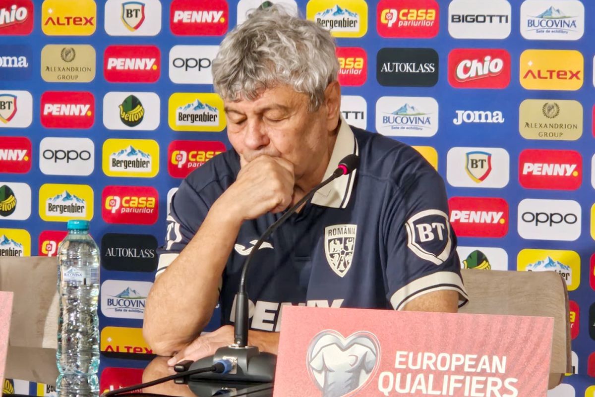 Lucescu a făcut praf doi „tricolori”, apoi s-a enervat și a plecat din conferință: „Mă tot frecați! Nici măcar nu l-am mai văzut”