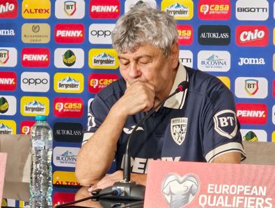 Lucescu a făcut praf doi „tricolori”, apoi s-a enervat și a plecat din conferință: „Mă tot frecați! Nici măcar nu l-am mai văzut”