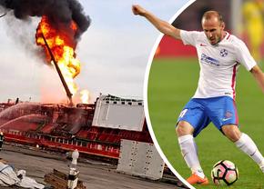 Tulceanul cu meciuri și un trofeu la FCSB e aproape de scenele alarmante de pe Dunăre, unde o navă în flăcări riscă să explodeze: „A ieșit ciondăneală cu ISU. Eu m-am obișnuit cu dronele”