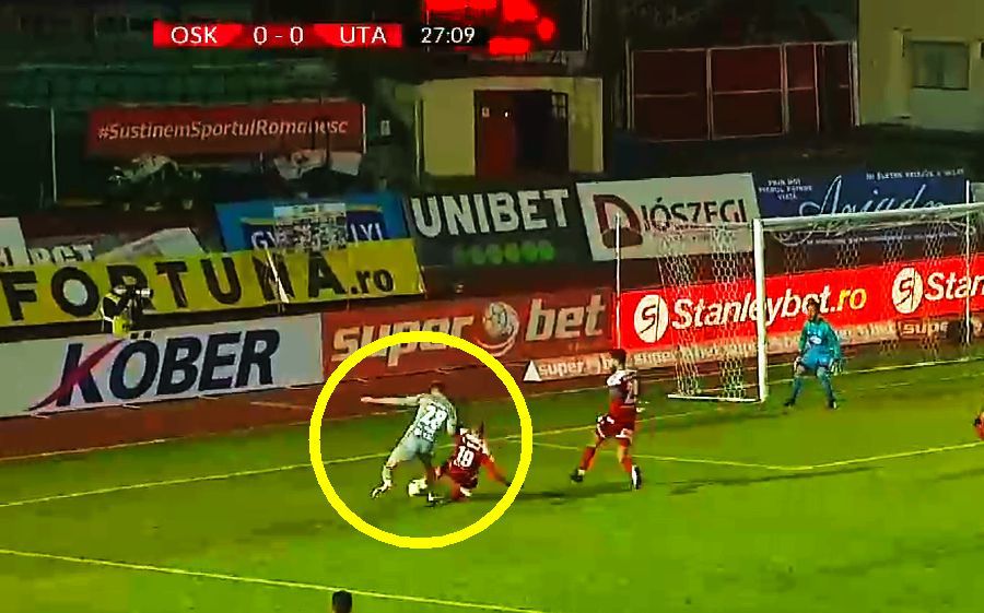 VIDEO+FOTO Sepsi și UTA au cerut câte un penalty în prima repriză! Deciziile luate de Horia Mladinovici