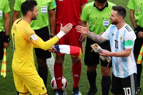 Hugo Lloris l-a înfruntat pe Messi și la Mondialul din 2018. Francezii au avut atunci câștig de cauză, 4-3 / Sursă foto: Guliver/Getty Images