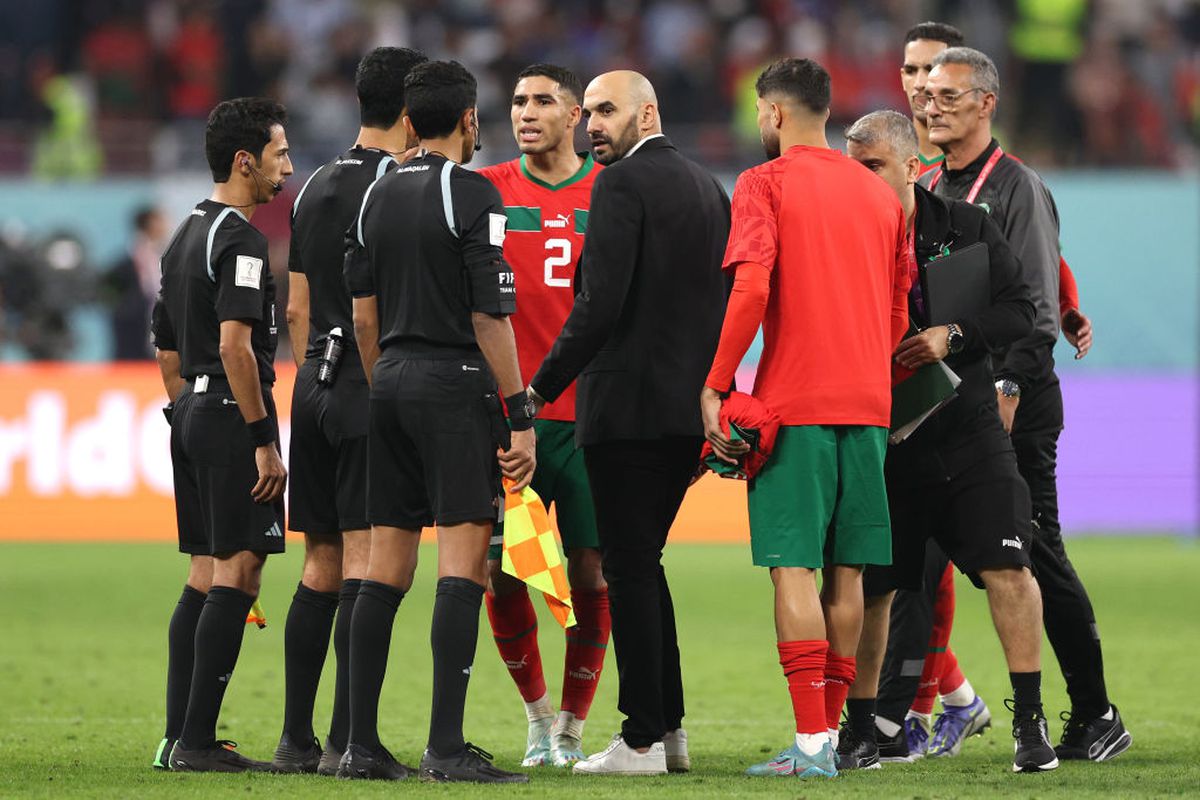 Scandal după finala dintre Croația și Maroc » Walid Regragui a făcut cu greu pace: „Am vrut doar să le aducem oamenilor puțină bucurie”