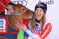 Premiu inedit la o etapă de Cupă Mondială de schi alpin » Jasmine Flury a primit un vițel după ce s-a impus în proba de coborâre