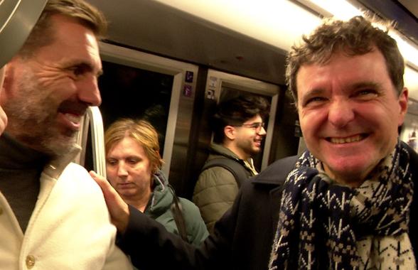 Gazeta l-a scos la plimbare pe Zeljko Kopic, iar dinamovistul s-a „ciocnit” de candidatul Nicușor Dan în metroul din București » Imagini SHOW: „Citesc despre tine!”
