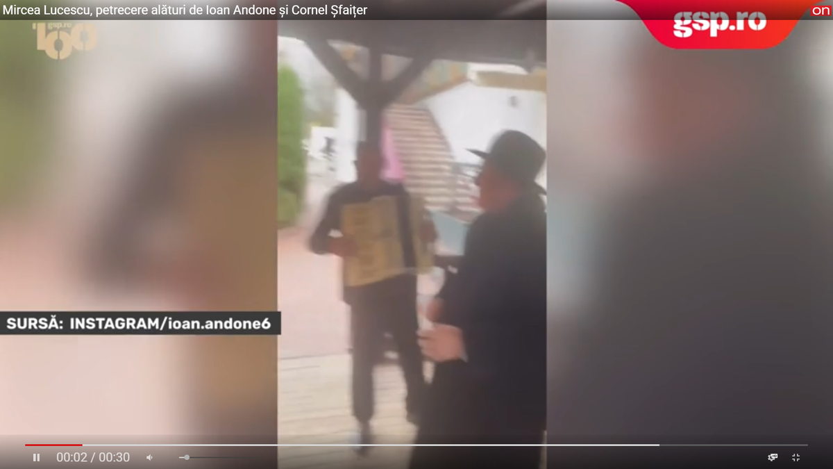 Viral: Mircea Lucescu, petrecere cu lăutari alături de Ioan Andone și Cornel Șfaițer